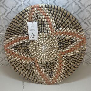 Handwoven Multicolor Decorative Wall Basket